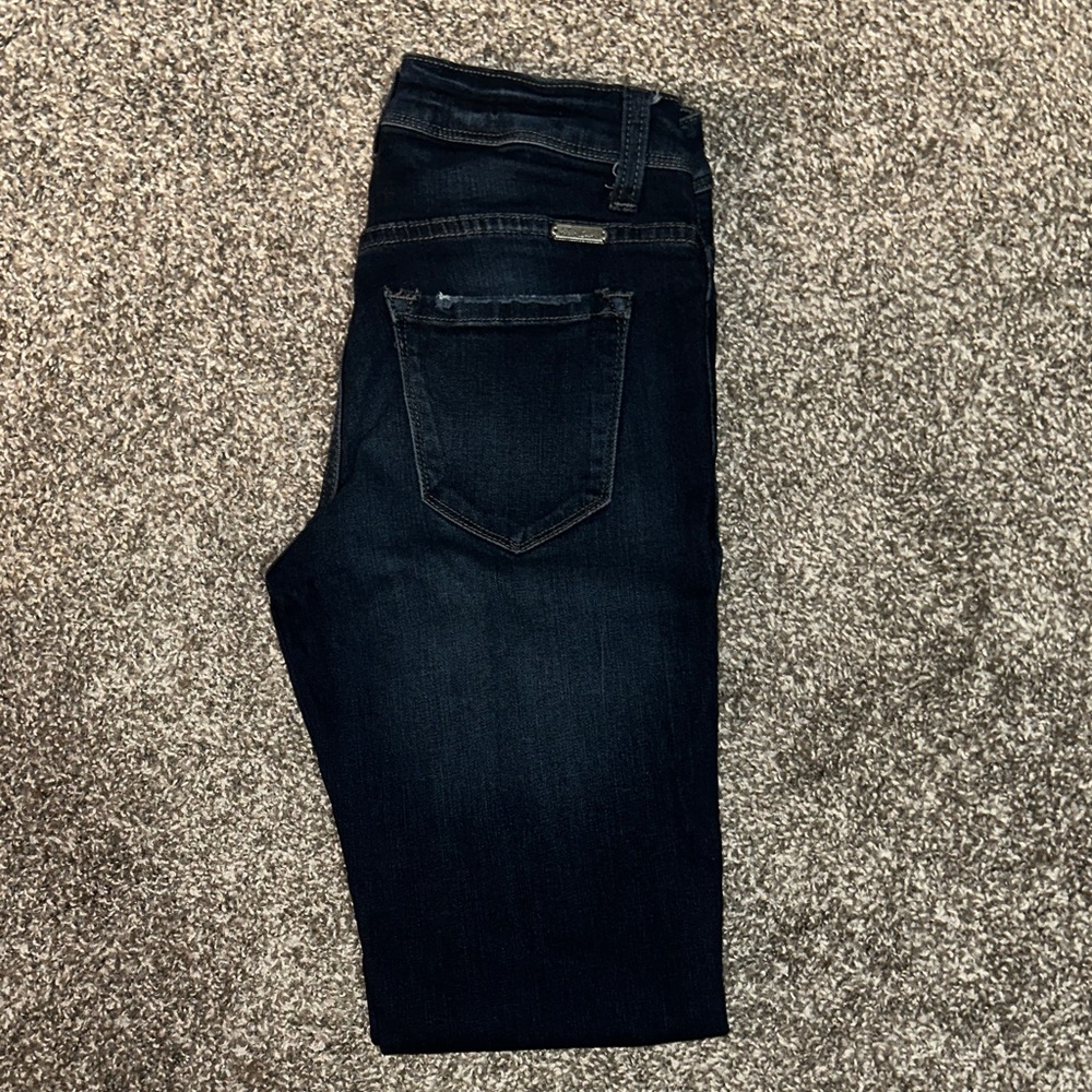 KanCan Women's Skinny Jeans - Dark Blue